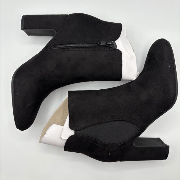 Bandolino Ankle Boots Bootie Women's Winter White Leather Heeled Size 6 New - Picture 6 of 9